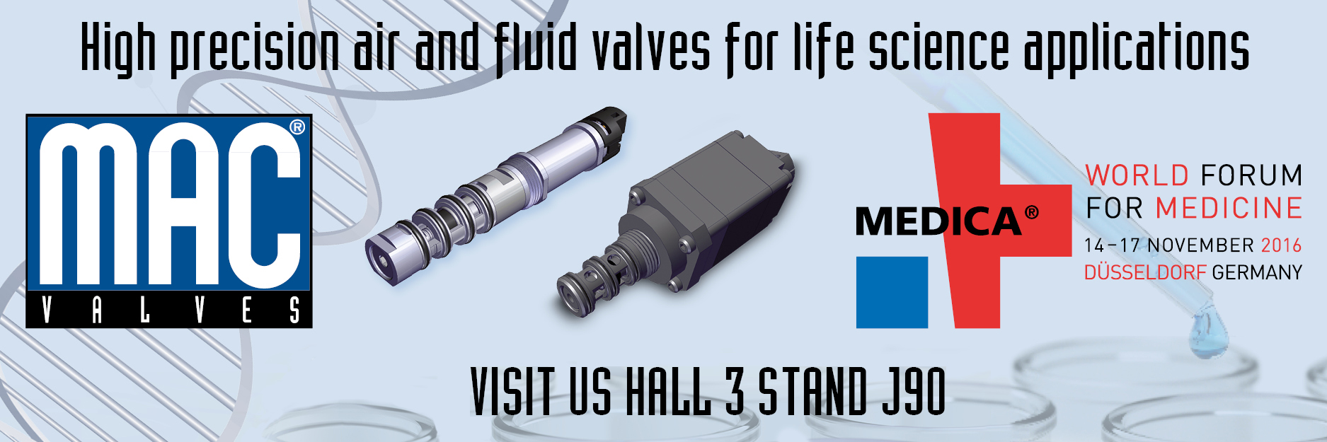 Medica 2016: Mac Valves will be present!